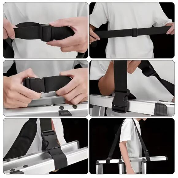 (1) Shoulder Adjustable Carrying Strap - Carry Scoter Bike Chair Skateboard... - Picture 2 of 5